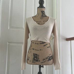 Beige Long Sleeve Shirt